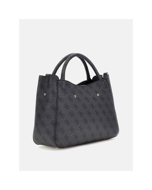 Guess Black Brenton Small Top Handle Bag