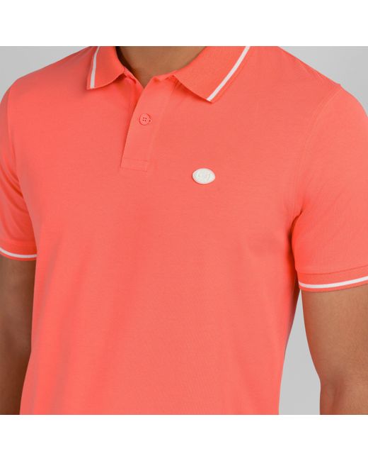 Eden Park Pink Short-Sleeved Polo Shirt for men