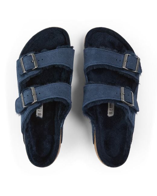 Birkenstock Blue Bstk Arizona Shearling 64