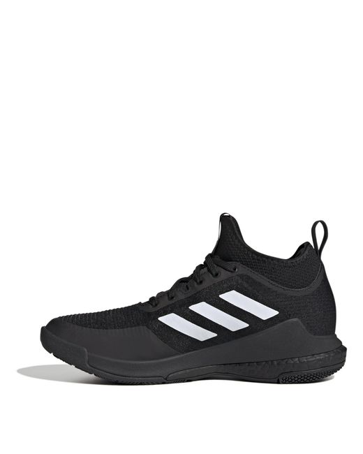 Adidas Black Crazyflight Mid Indoor Court Trainers