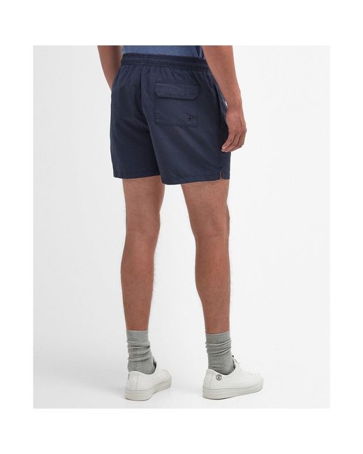 Barbour Blue Logo Swim Shorts for men
