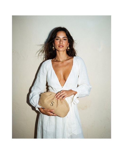 Sorena Natural Clutch Bag