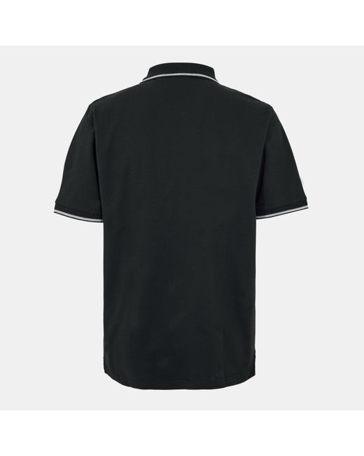 Lyle & Scott Black Tipped Short Sleeve Polo Shirt for men