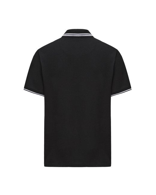Pretty Green Black Barton Polo for men