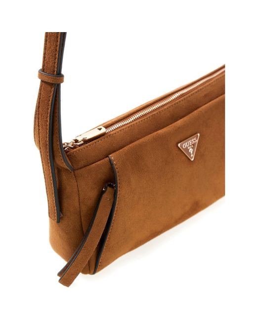 Guess Brown Devon Mini Crossbody Bag