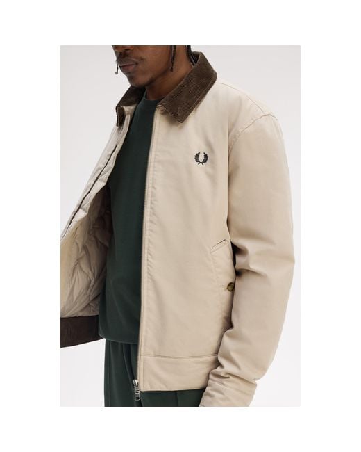 Fred Perry Natural Caban Barn Jacket for men