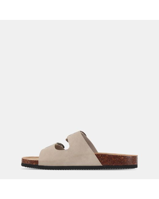 Miso Brown Birki Flat Sandals