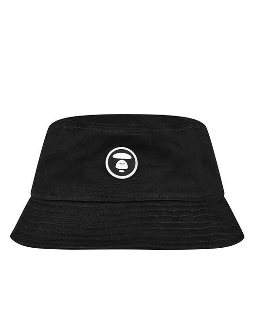 Aape Black Bucket Hat for men