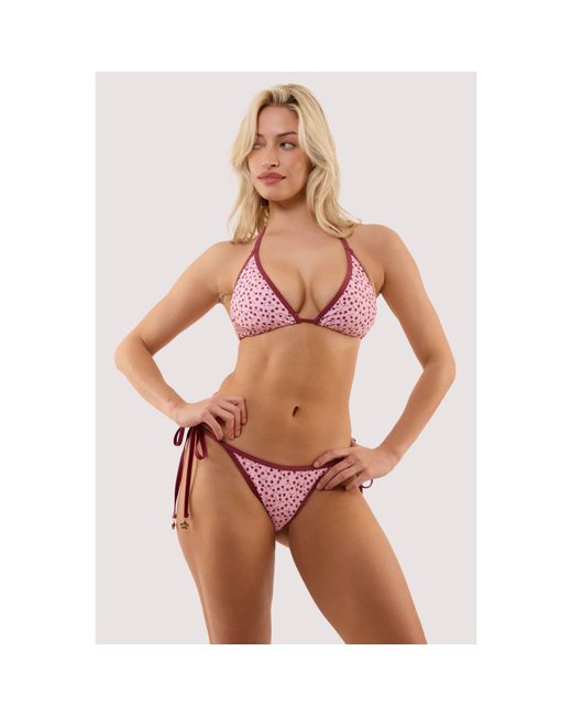 Peek & Beau Pink Wine Fuller Bust Triangle Bikini T