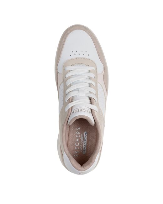 Skechers White Uno Court Trainers for men