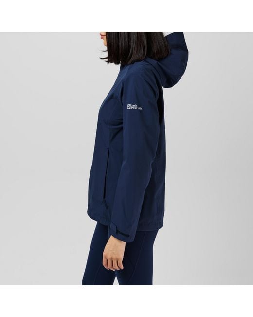Jack Wolfskin Blue Waterproof Jacket
