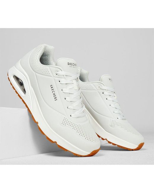 Skechers White Uno Stand On Air Trainers for men