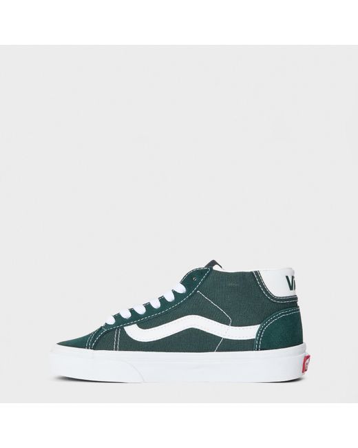 Vans Green Adults Canvas High-Top Trainers