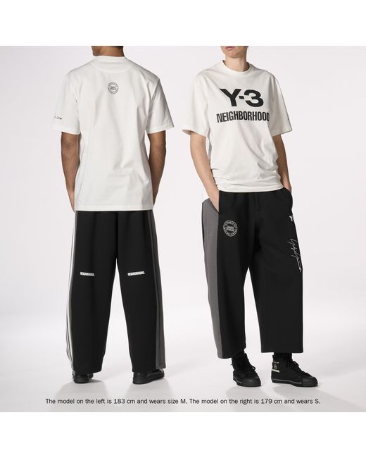 Y-3 White X Neighborhood Logo T-Shirt for men