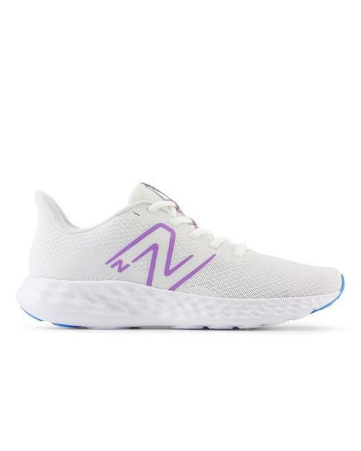 New Balance White 411 V3 Running Shoes