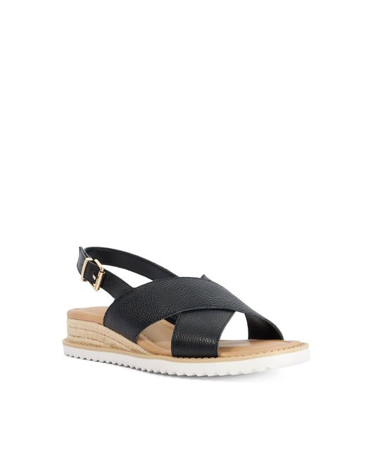 Dune Blue Lemesos Flat Sandals