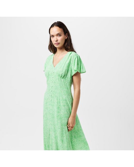 French Connection Green Bernice Tea Dress