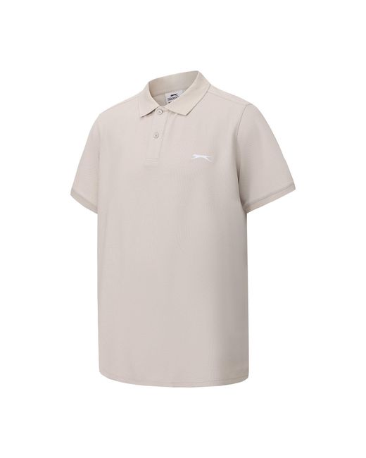 Slazenger 1881 White Plain Polo Shirt for men