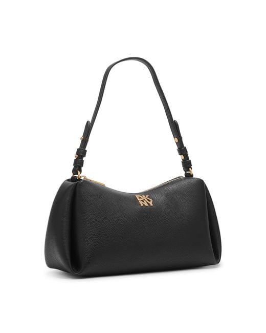 DKNY Black Straw Bag