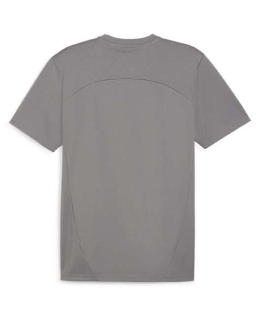 PUMA Gray Teamfinal Training Short-Sleeve Performance T-Shirt for men