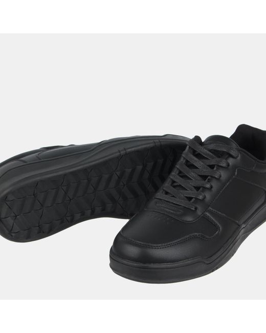 GIORGIO Black Lace Trainers for men