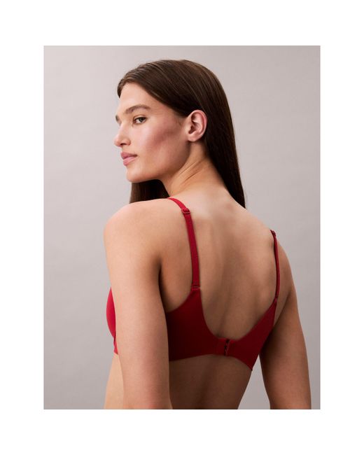 Calvin Klein Red Perfect Fit T-Shirt Bra