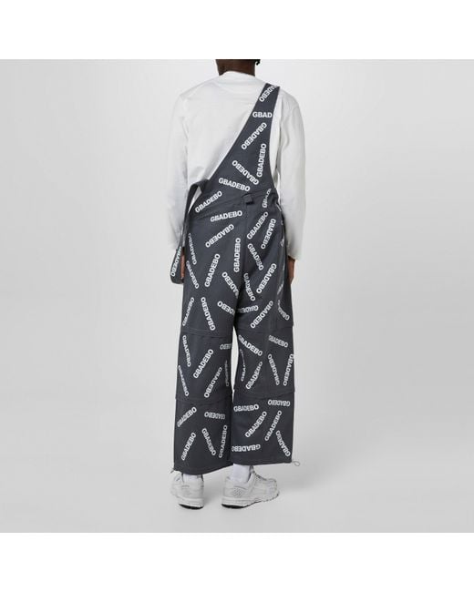 GBADEBO Blue Asymmetric Dungarees for men