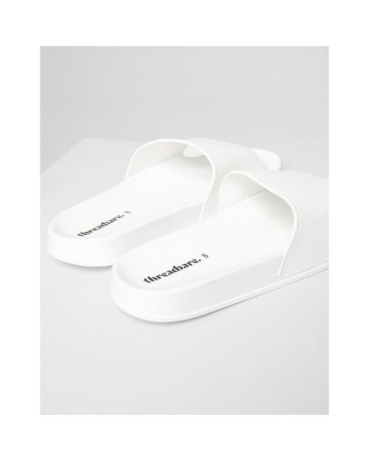 Threadbare White Arlo Flat Sandal for men