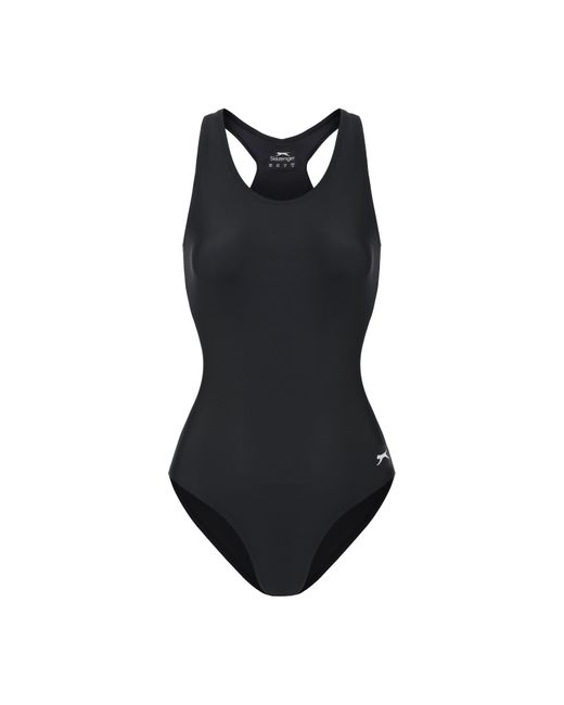 Slazenger 1881 Black Racer Back Lycra Xtra Life Swimsuit Ladies