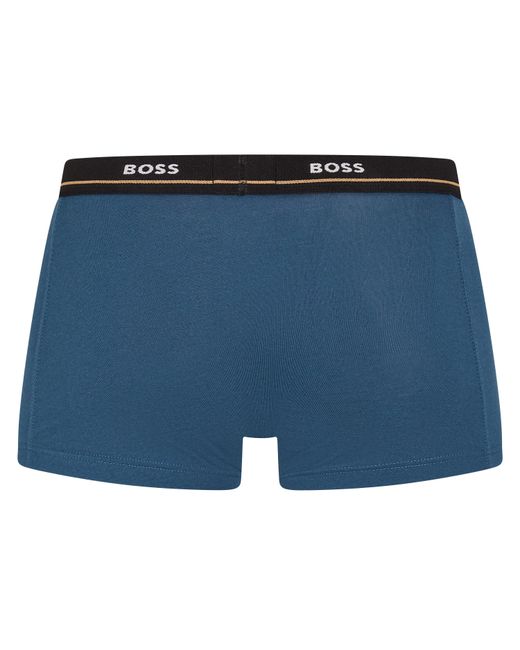 Boss Blue Bodywear 5 Pack Boxer Trunks With Logo Detail for men