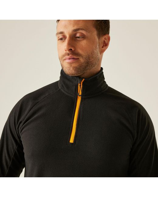 Regatta Black Navigate Half-Zip Fleece for men
