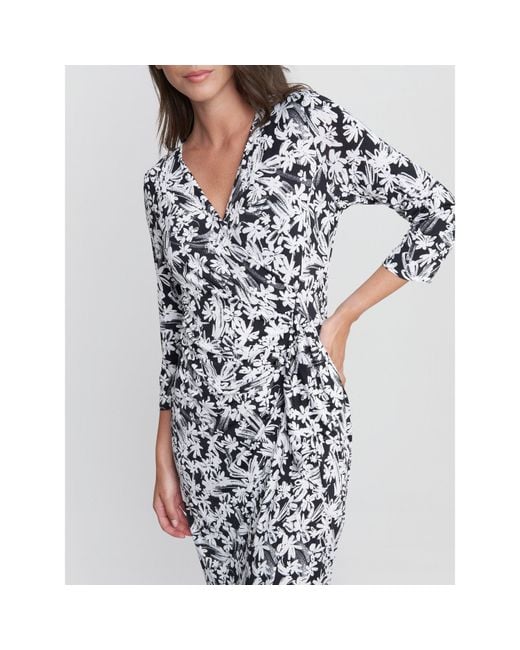 Gina Bacconi Blue Ethney Jersey Dress