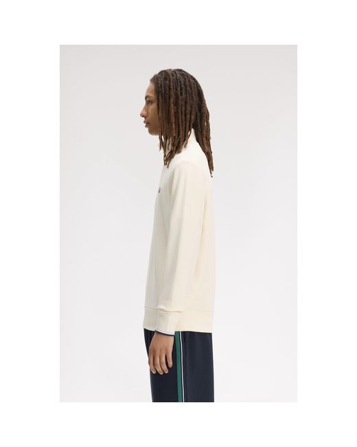 Fred Perry White Fredperry Half Zip Top for men