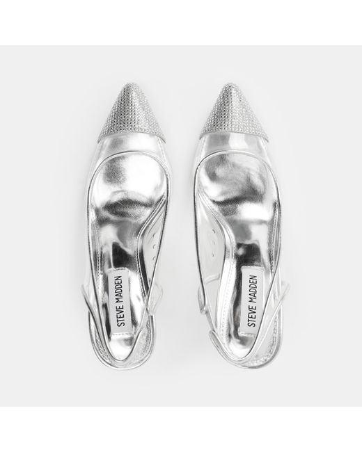 Steve Madden White Leena Stiletto Court Shoes