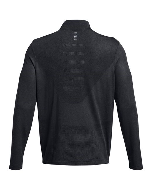 Under Armour Blue Seamless Stride ¼ Zip for men