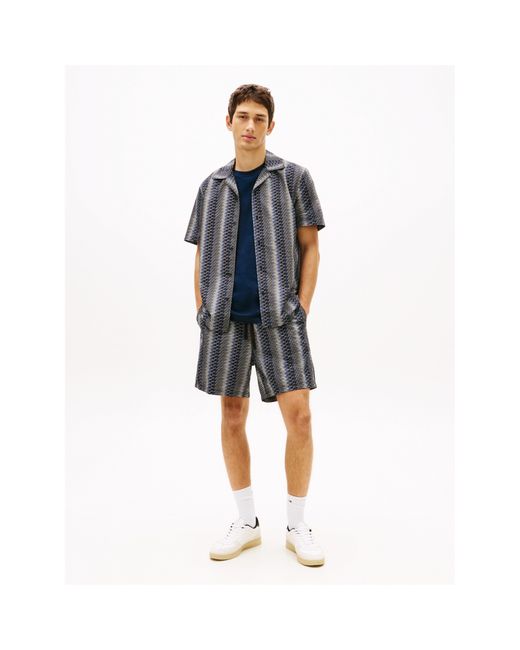 Tommy Hilfiger Gray Woven Tracksuit Shorts for men