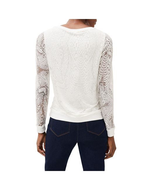 Phase Eight White Sakuro Burnout Top