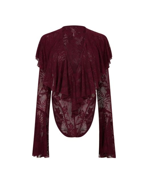 Norma Kamali Purple Nk Deep V Body Ld61