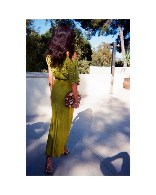 Never Fully Dressed Green Shell Tilly Maxi Dress
