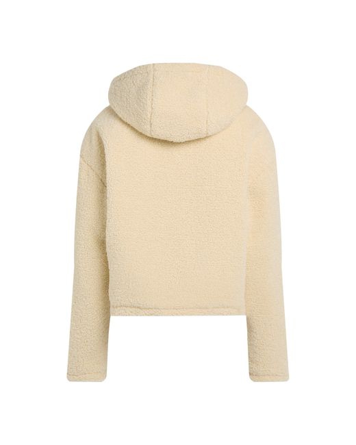 Calvin Klein Natural Sherpa Recycled Polyester Relaxed Fit Shearling Jacket