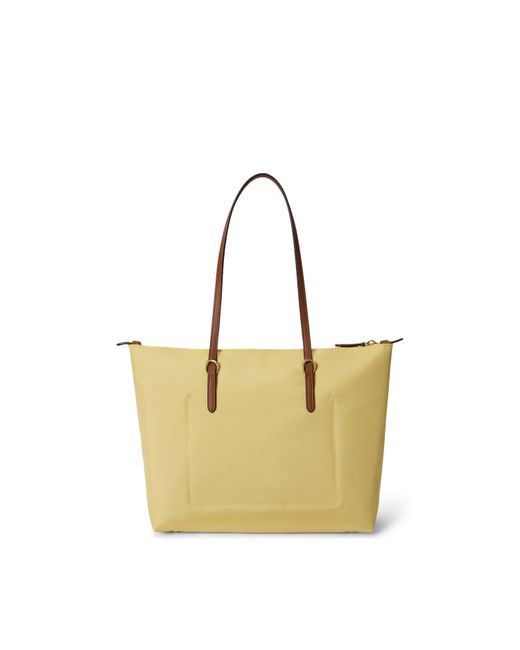 Ralph Lauren Yellow Medium Keaton Tote Bag