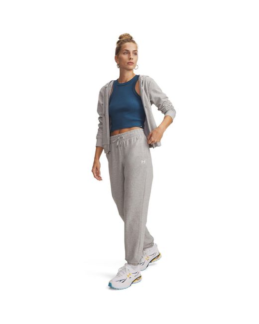 Under Armour Gray Sport Terry Performance Tracksuit Bottom