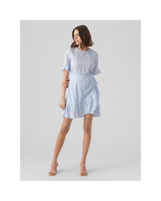 Vero Moda Blue Henna Mini Dress
