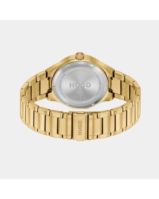 HUGO Metallic Gents #Lit Bracelet Watch for men