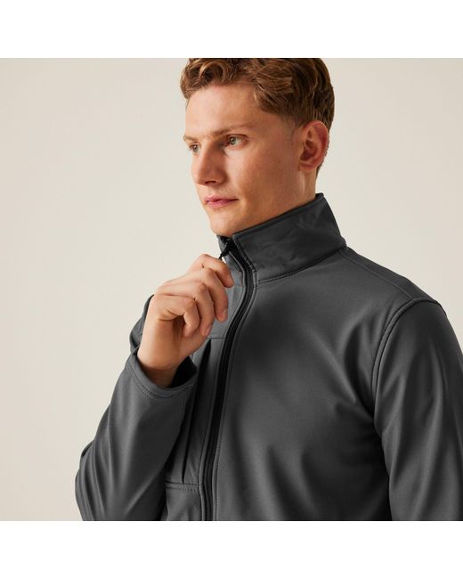 Regatta Gray Octagon Ii Printable 3 Layer Jacket for men
