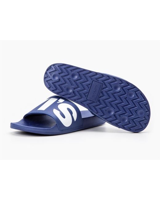 Levi's Blue June Pool Shoes for men