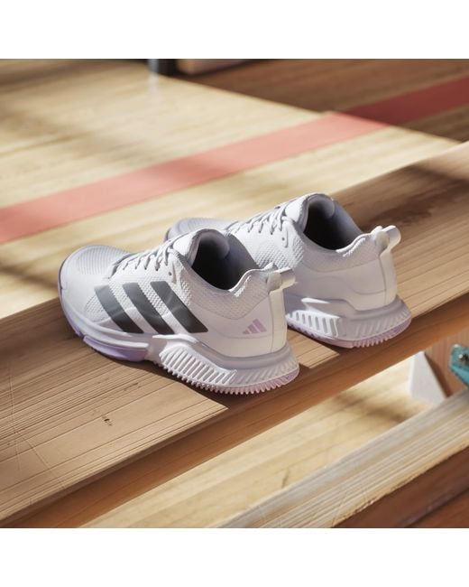 Adidas White Court Team Indoor Netball Shoes