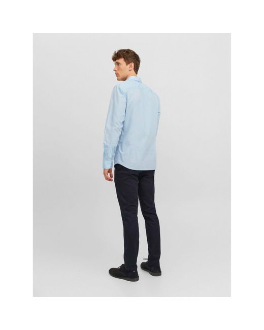Jack & Jones Blue Joe Poplin Shirt for men