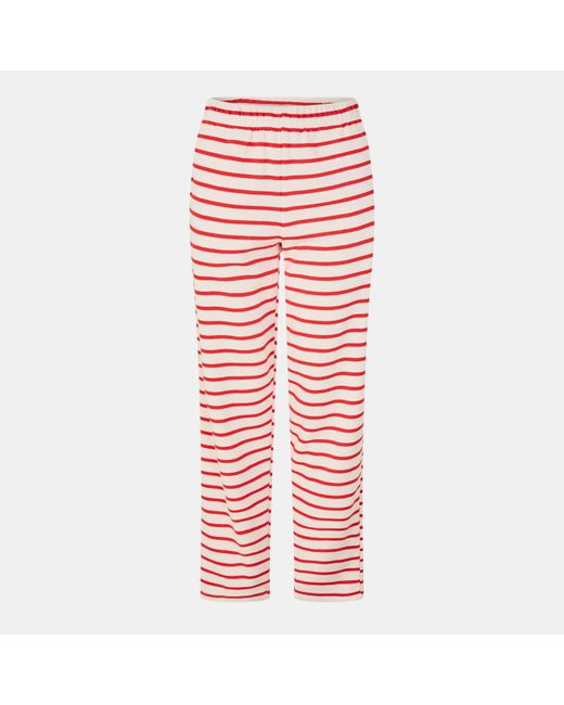Pieces Red Heavyweight Closed Hem Fleece Joggers