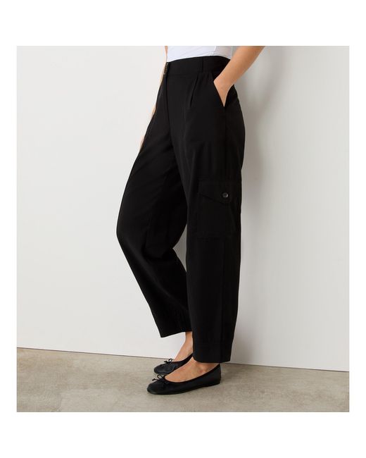 Finery London White Sara Cargo Trousers